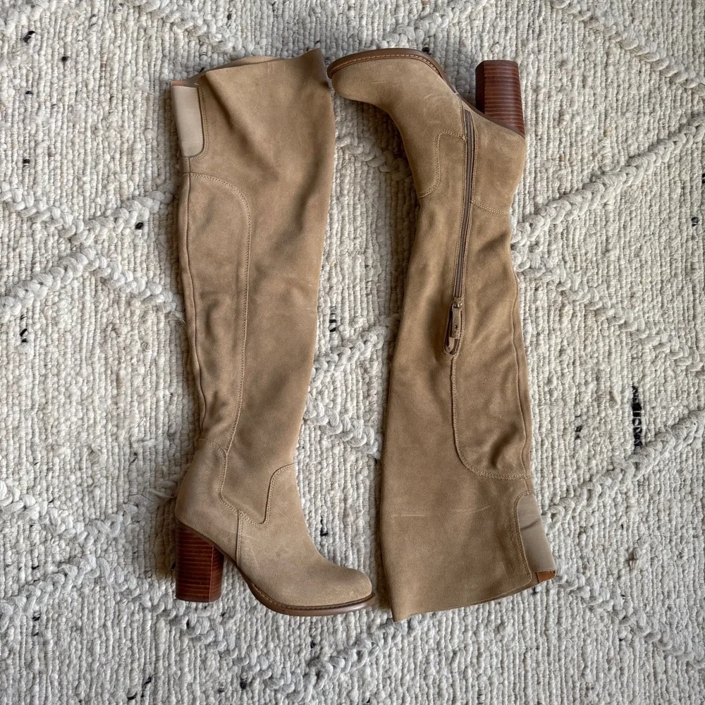 Kelsi Dagger Logan Fawn Over the Knee Boots - Size 7.5